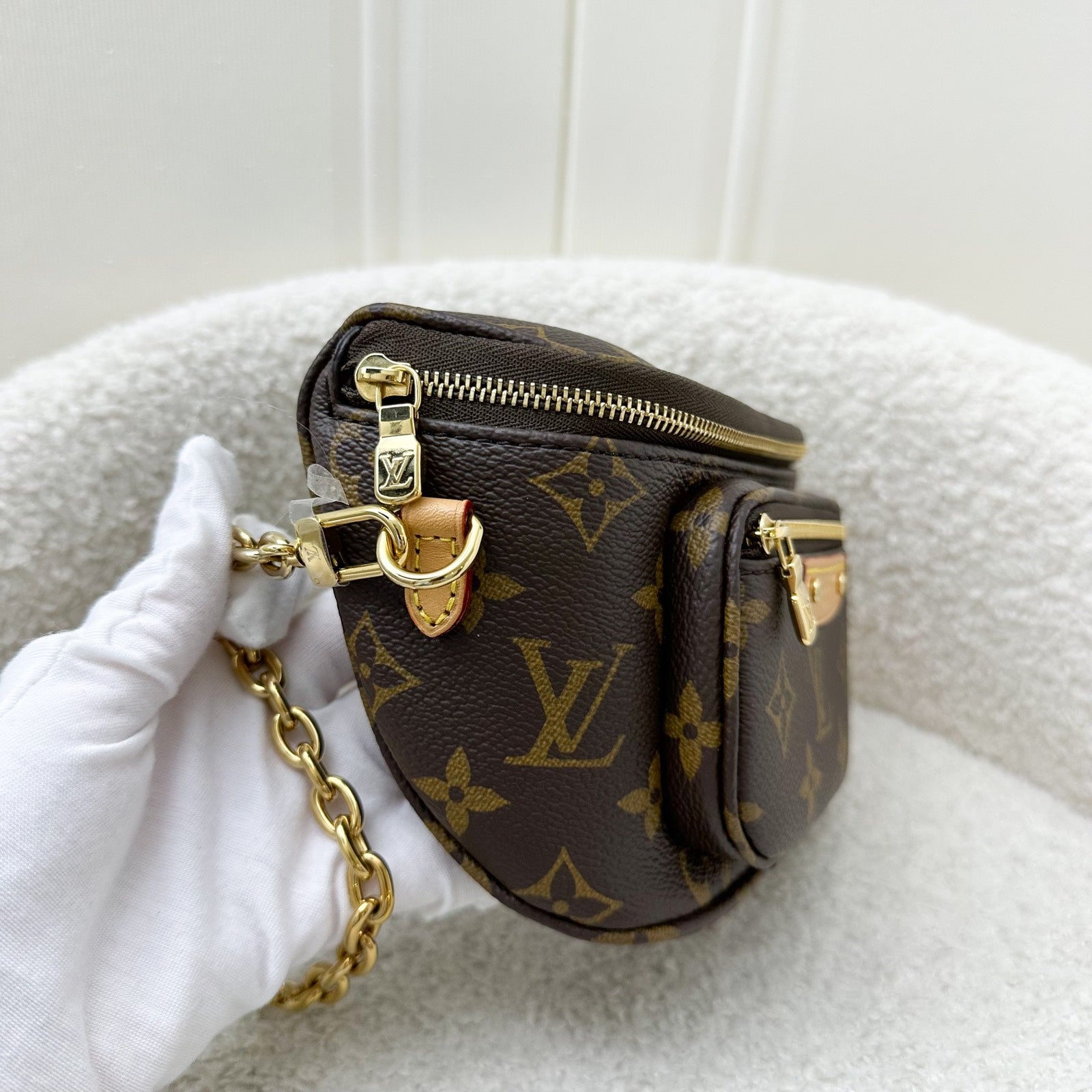 LV Mini Bumbag in Monogram Canvas and GHW