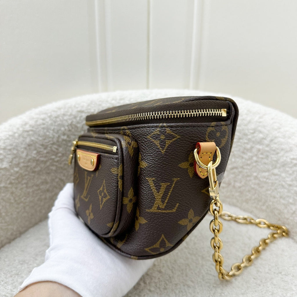 LV Mini Bumbag in Monogram Canvas and GHW