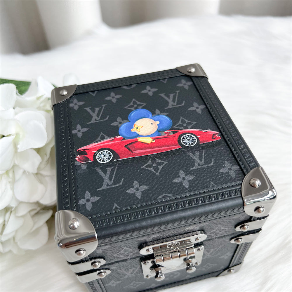 LV Limited Edition Vivienne Music Box in Monogram Eclipse Canvas GHW