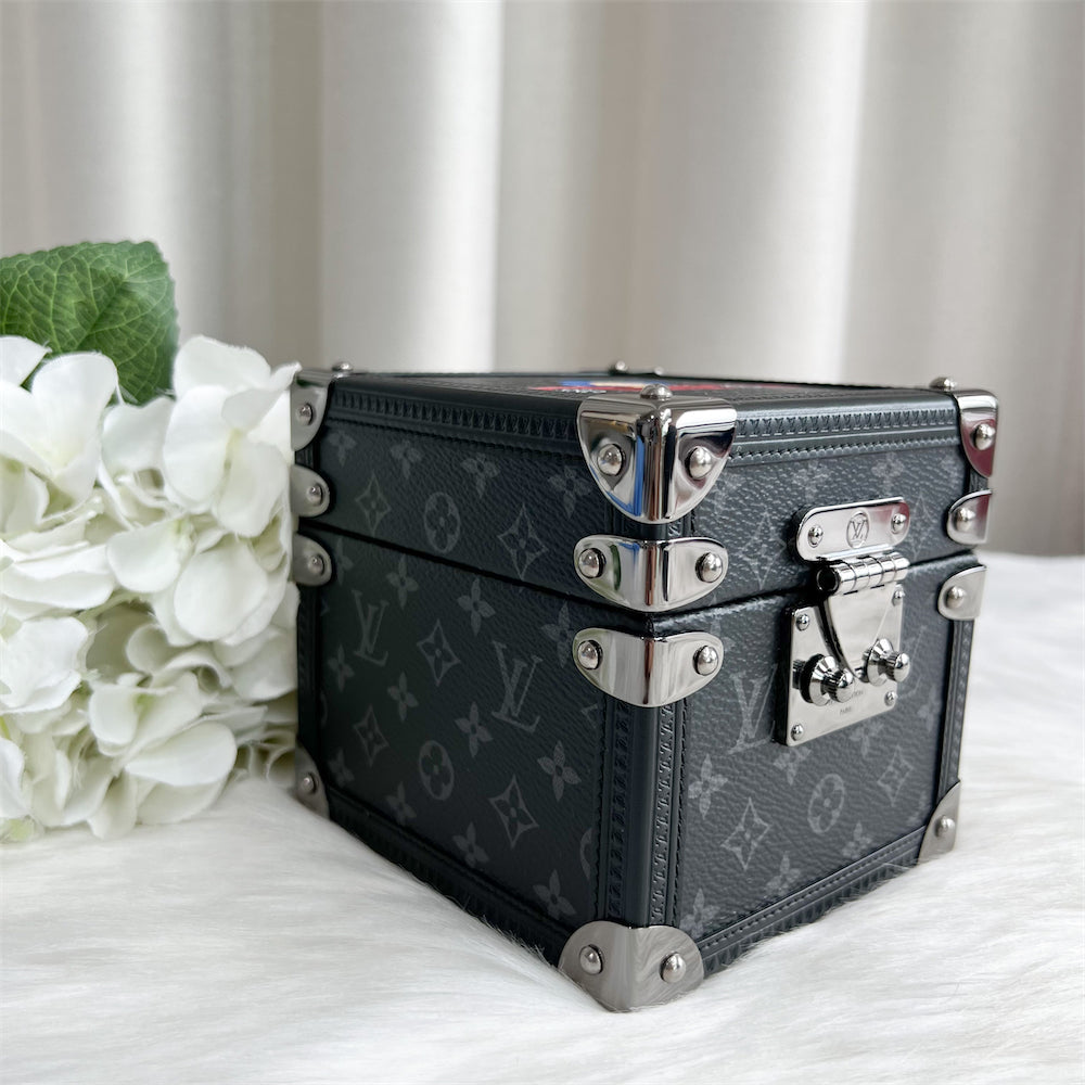 LV Limited Edition Vivienne Music Box in Monogram Eclipse Canvas GHW
