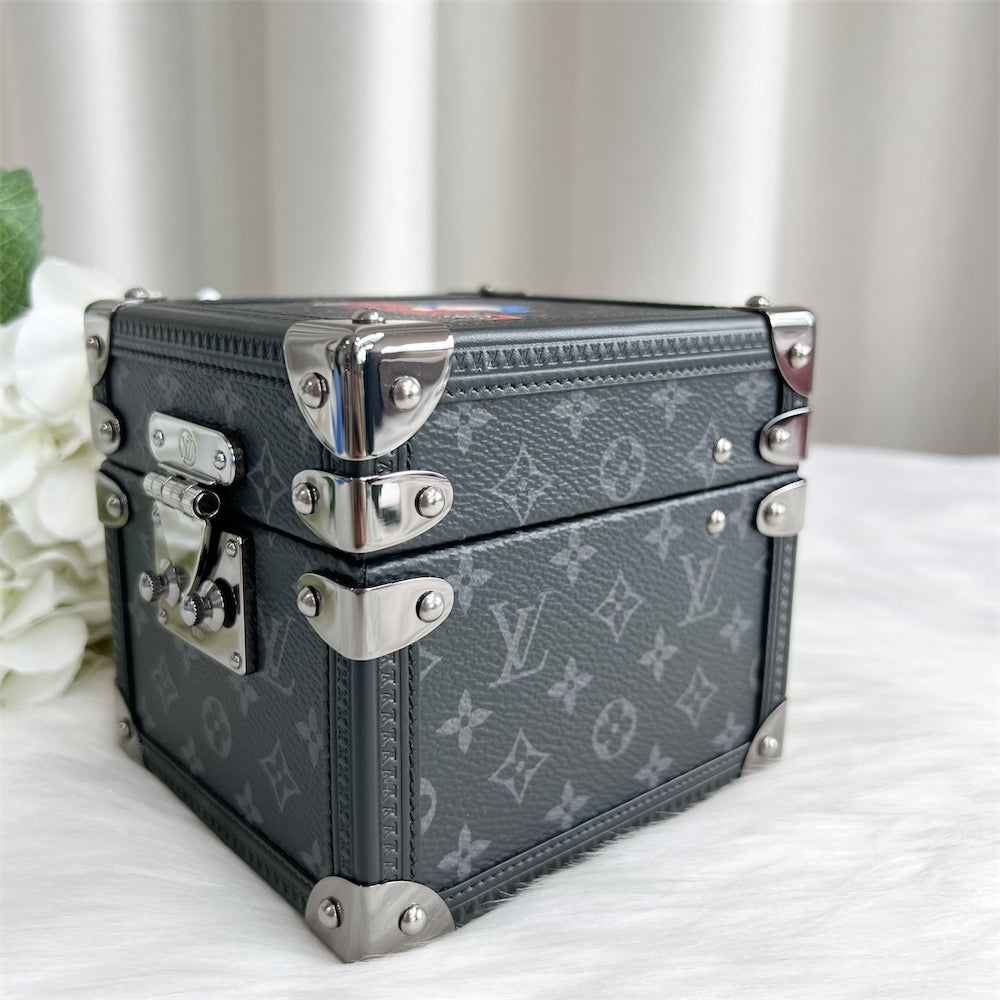 LV Limited Edition Vivienne Music Box in Monogram Eclipse Canvas GHW