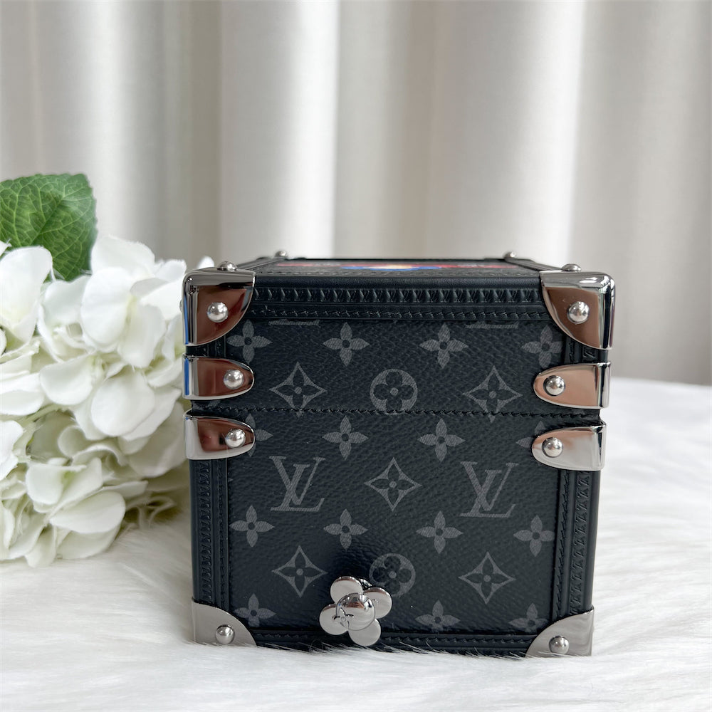LV Limited Edition Vivienne Music Box in Monogram Eclipse Canvas GHW
