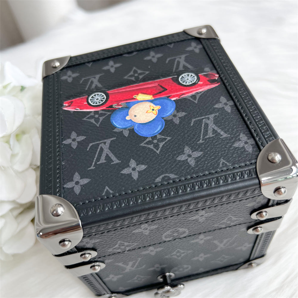 LV Limited Edition Vivienne Music Box in Monogram Eclipse Canvas GHW