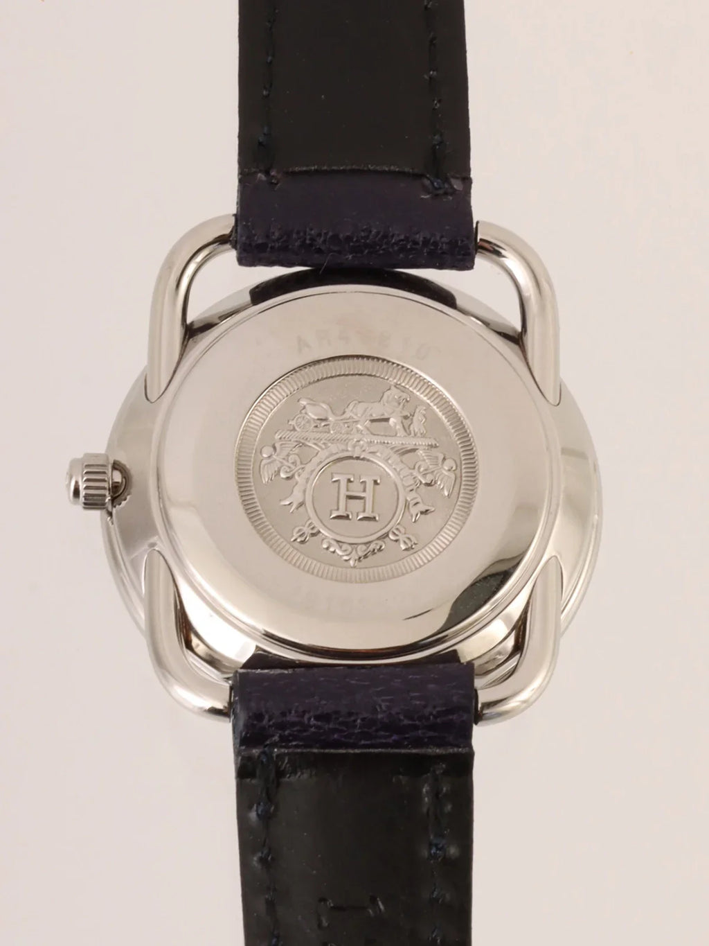 HERMES Arceau Silver/Dark Purple