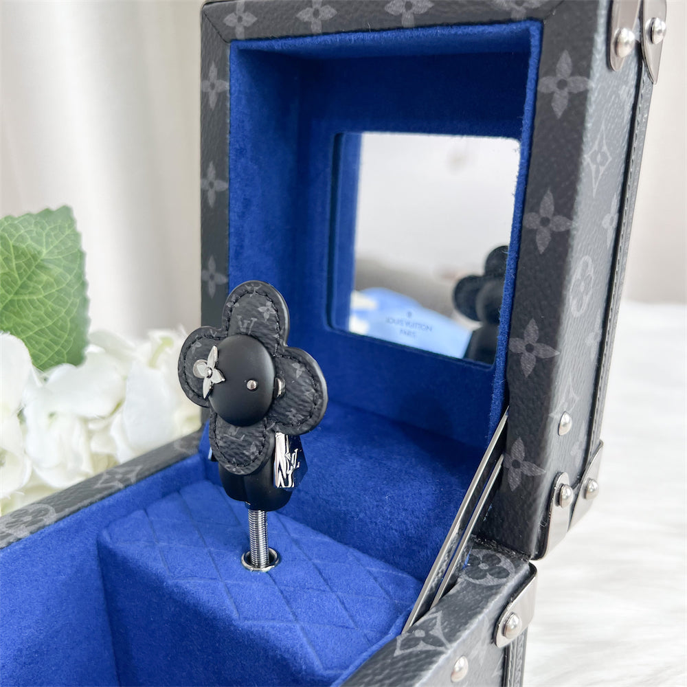 LV Limited Edition Vivienne Music Box in Monogram Eclipse Canvas GHW