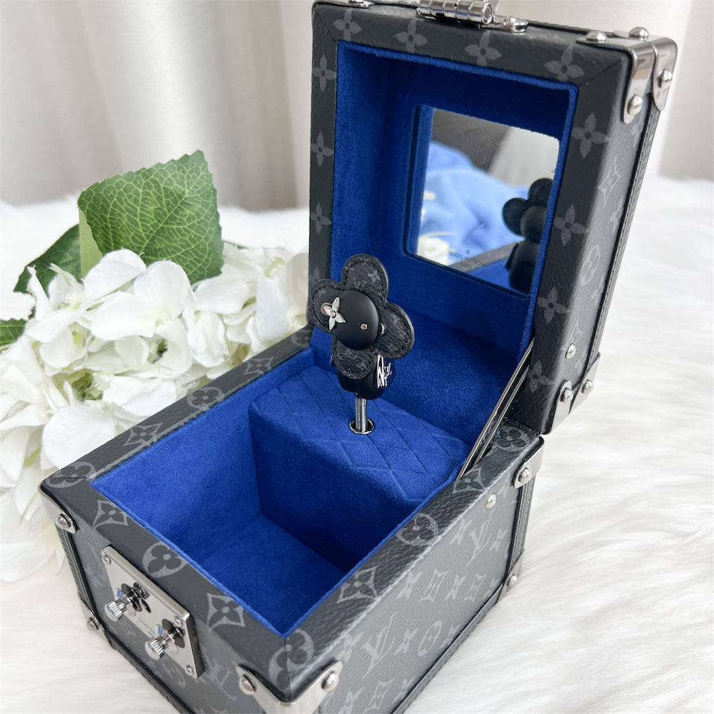 LV Limited Edition Vivienne Music Box in Monogram Eclipse Canvas GHW