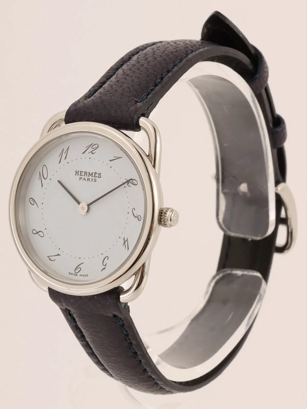 HERMES Arceau Silver/Dark Purple