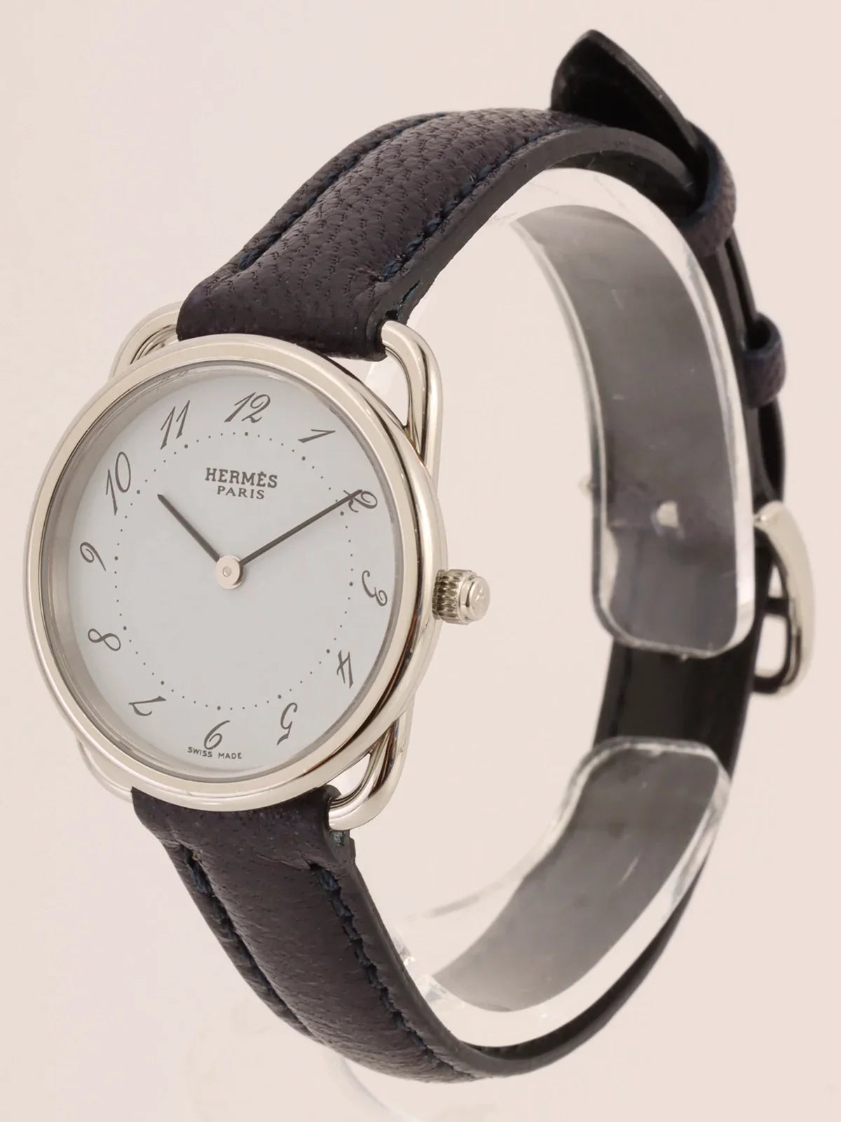 HERMES Arceau Silver/Dark Purple