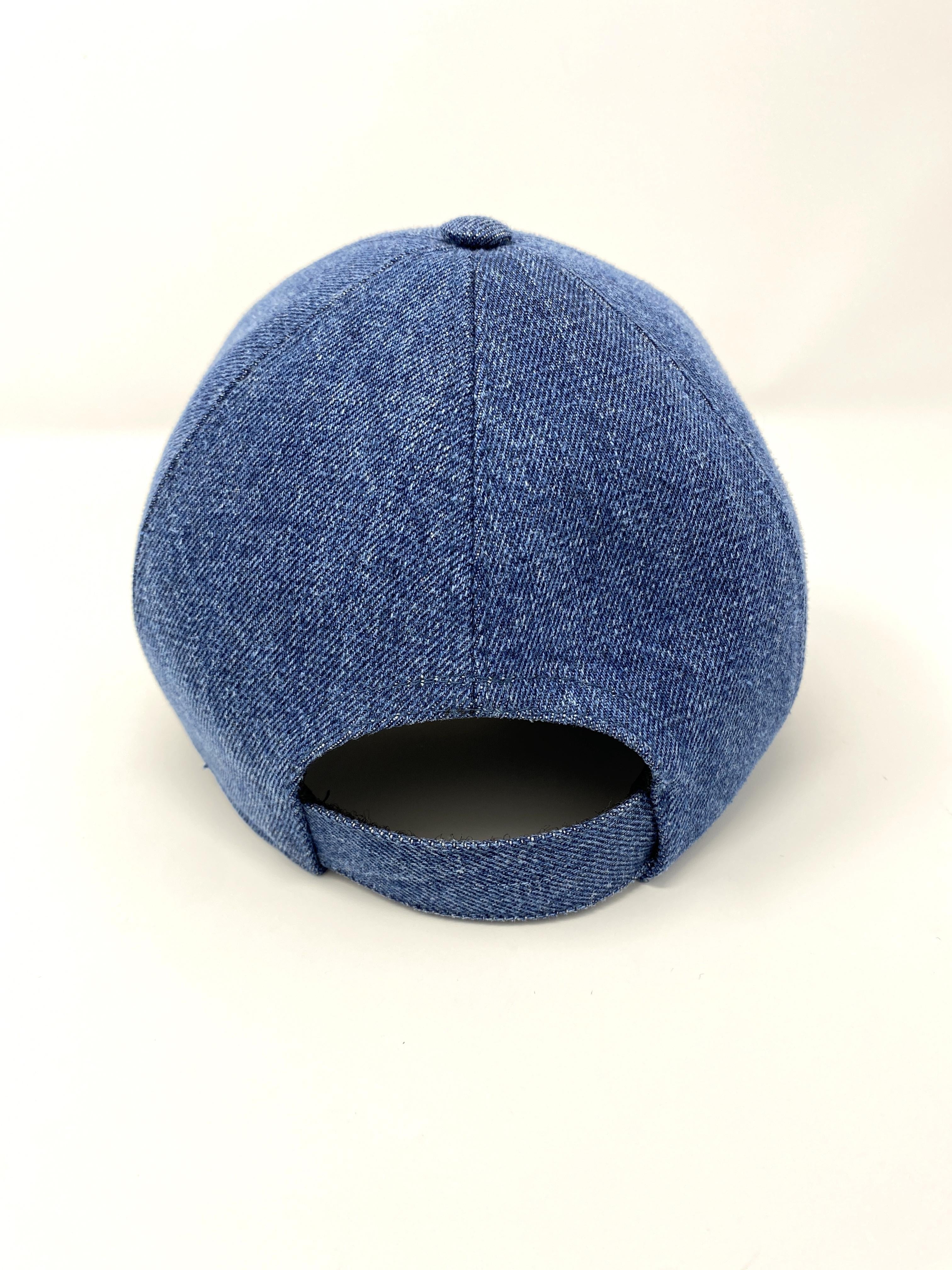MIU MIU DENIM BASEBALL CAP