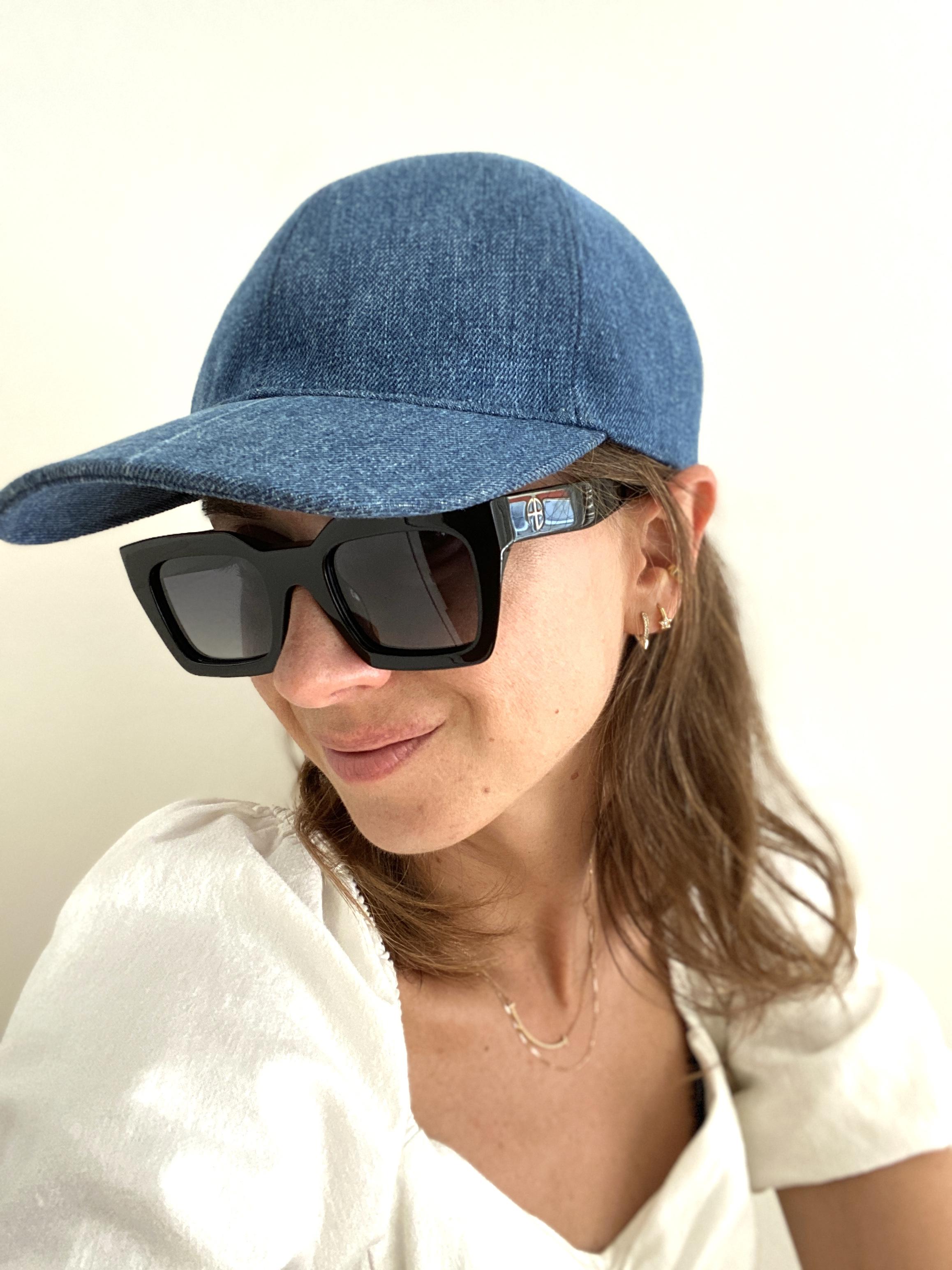 MIU MIU DENIM BASEBALL CAP