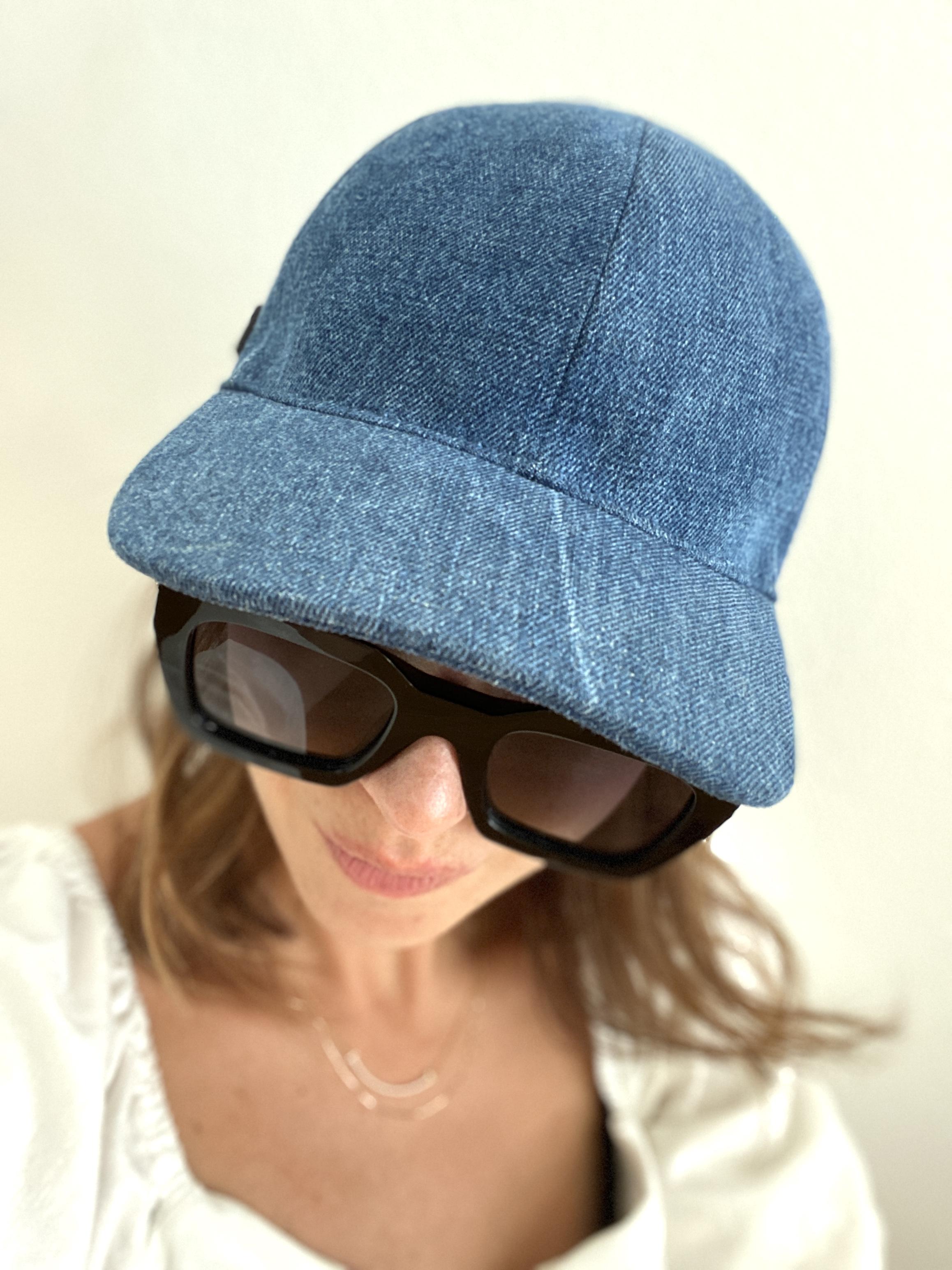 MIU MIU DENIM BASEBALL CAP
