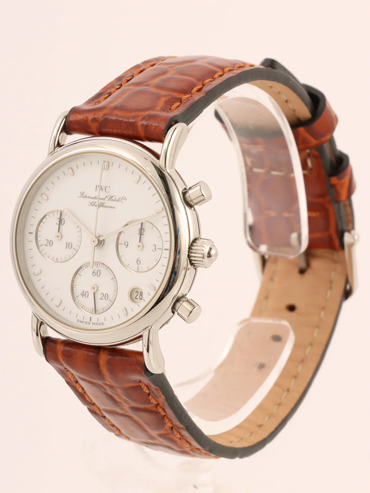IWC Portofino Chronograph Silver/Brown