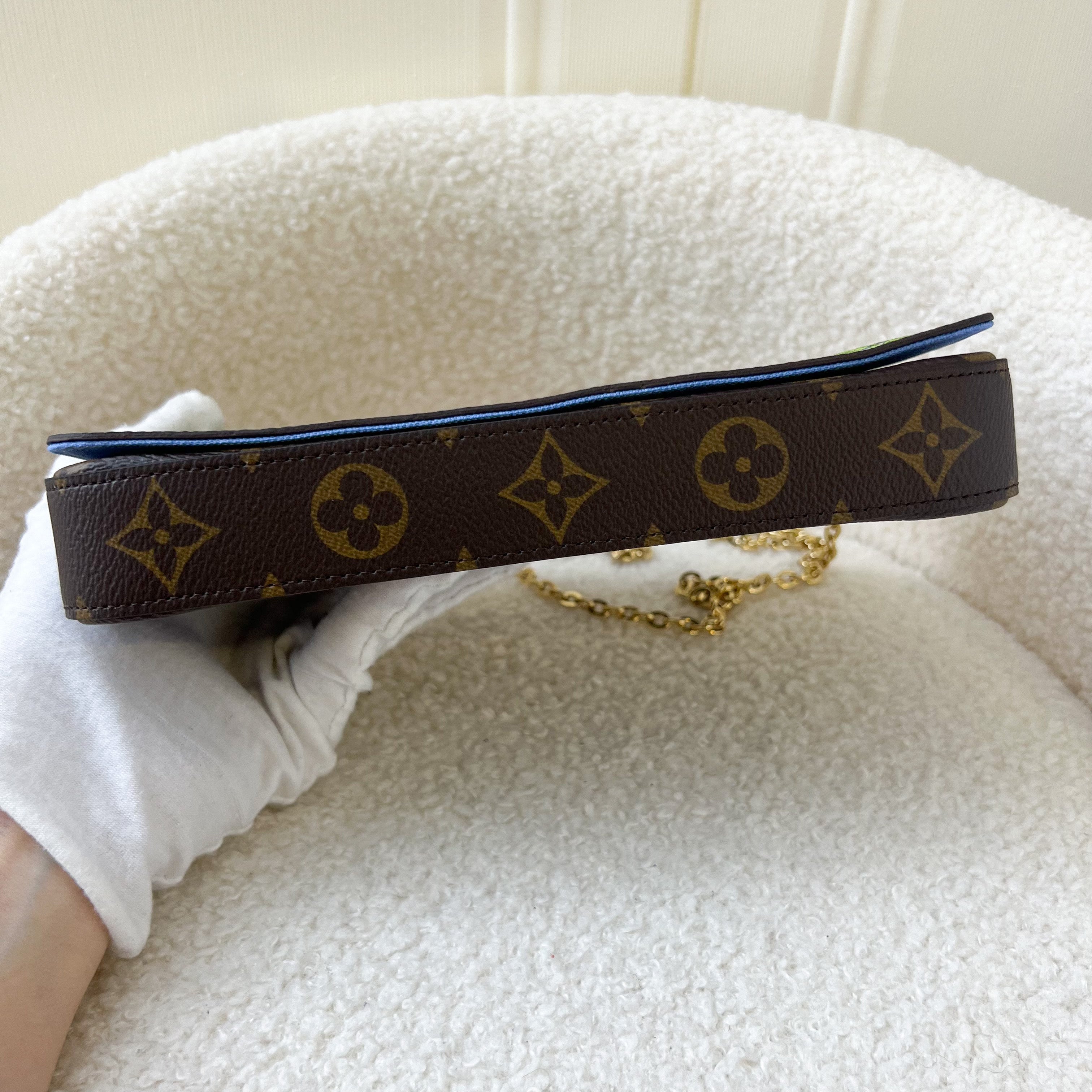 LV Felicie Pochette (Vivienne in Great Wall of China) in Monogram Canvas GHW