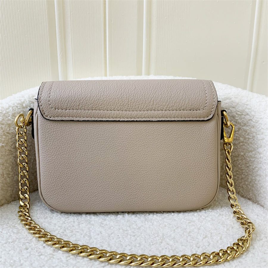 LV Lockme Tender in Grey Beige Greige Grained Calfskin and GHW