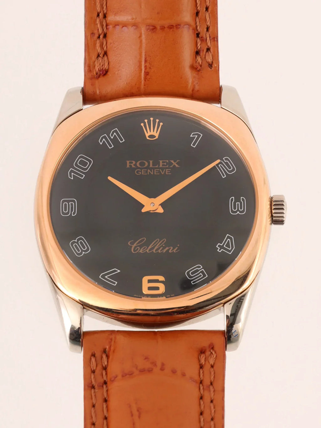 ROLEX Cellini Danaos Pink Gold/Silver/Camel