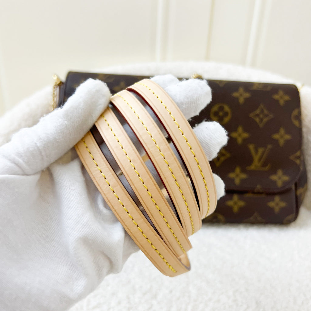 LV Favorite Pochette MM in Monogram Canvas GHW