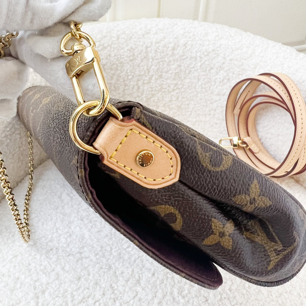 LV Favorite Pochette MM in Monogram Canvas GHW