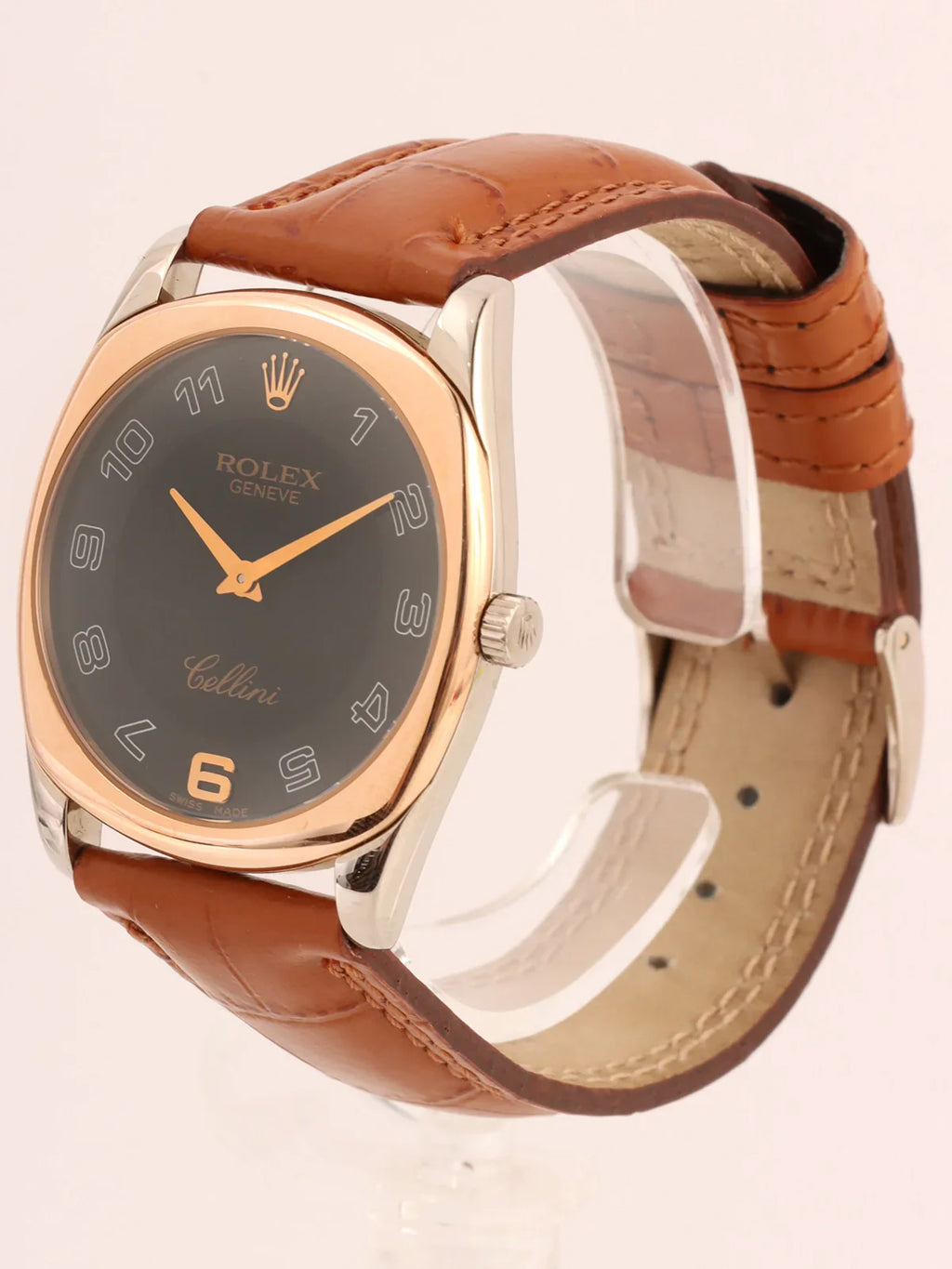 ROLEX Cellini Danaos Pink Gold/Silver/Camel
