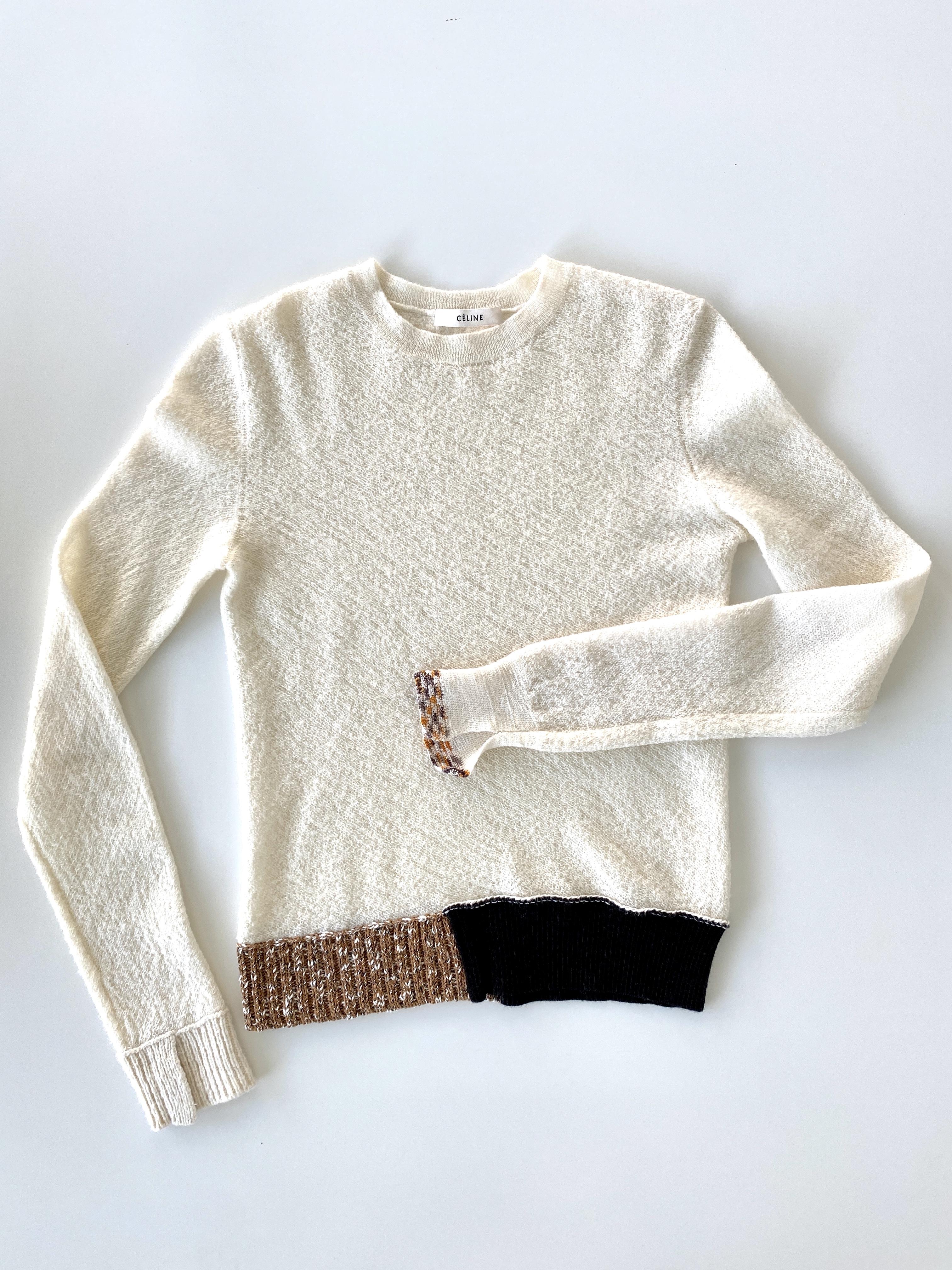 CÃƒÆ’Ã¢â‚¬Â°LINE ÃƒÆ’Ã¢â‚¬Â°CRU WOOL SWEATER - SIZE XS