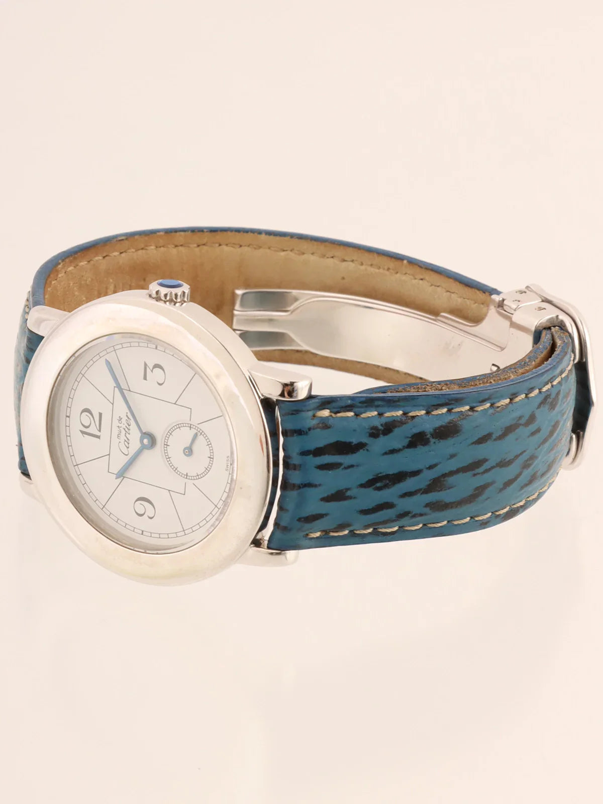 CARTIER Must De Ronde Silver/Blue