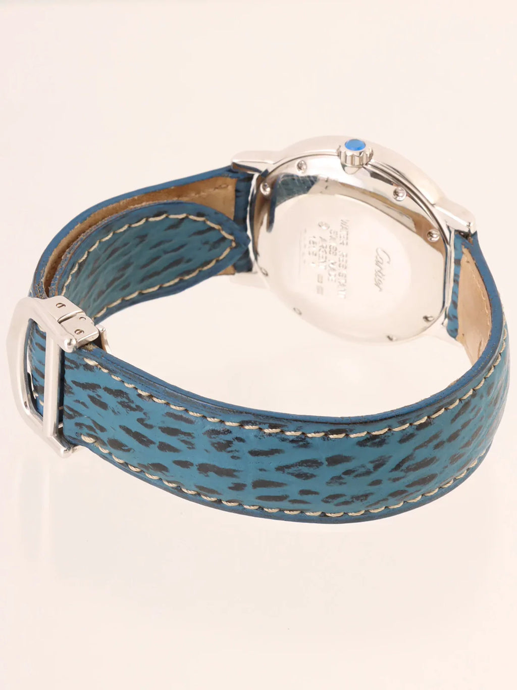 CARTIER Must De Ronde Silver/Blue