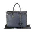 Yves Saint Laurent Sac de Jour Large Black and Blue Leather