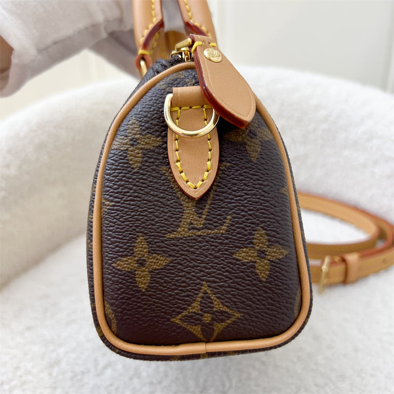 LV Nano Speedy in Monogram Canvas GHW