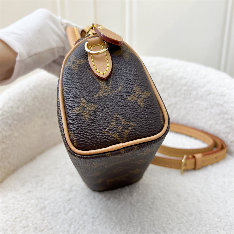LV Nano Speedy in Monogram Canvas GHW