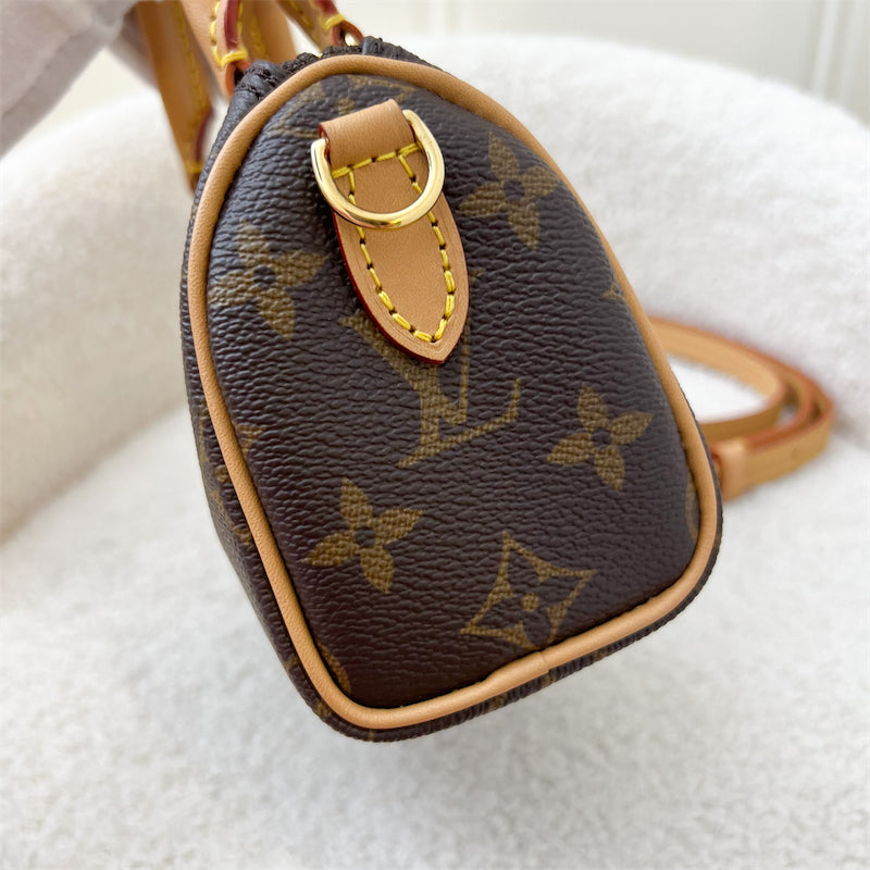 LV Nano Speedy in Monogram Canvas GHW