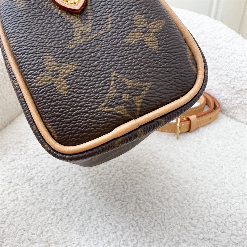 LV Nano Speedy in Monogram Canvas GHW