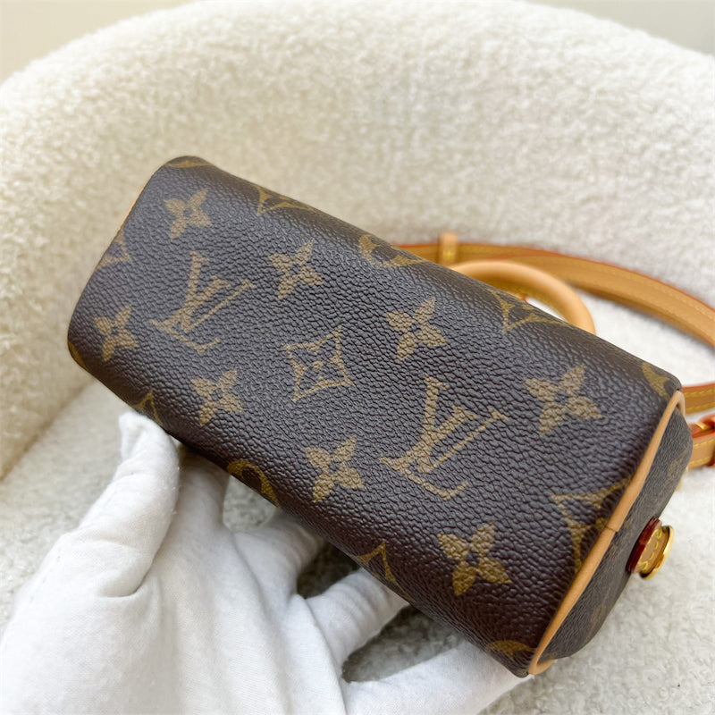 LV Nano Speedy in Monogram Canvas GHW