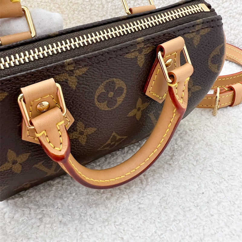 LV Nano Speedy in Monogram Canvas GHW