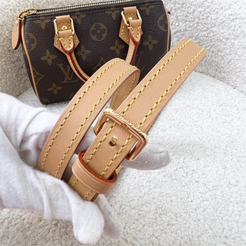 LV Nano Speedy in Monogram Canvas GHW