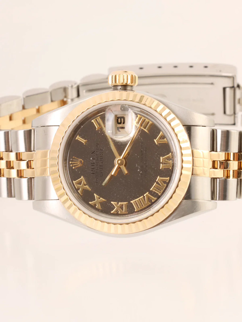 ROLEX Oyster Perpetual Datejust Silver/Gold/Mirror