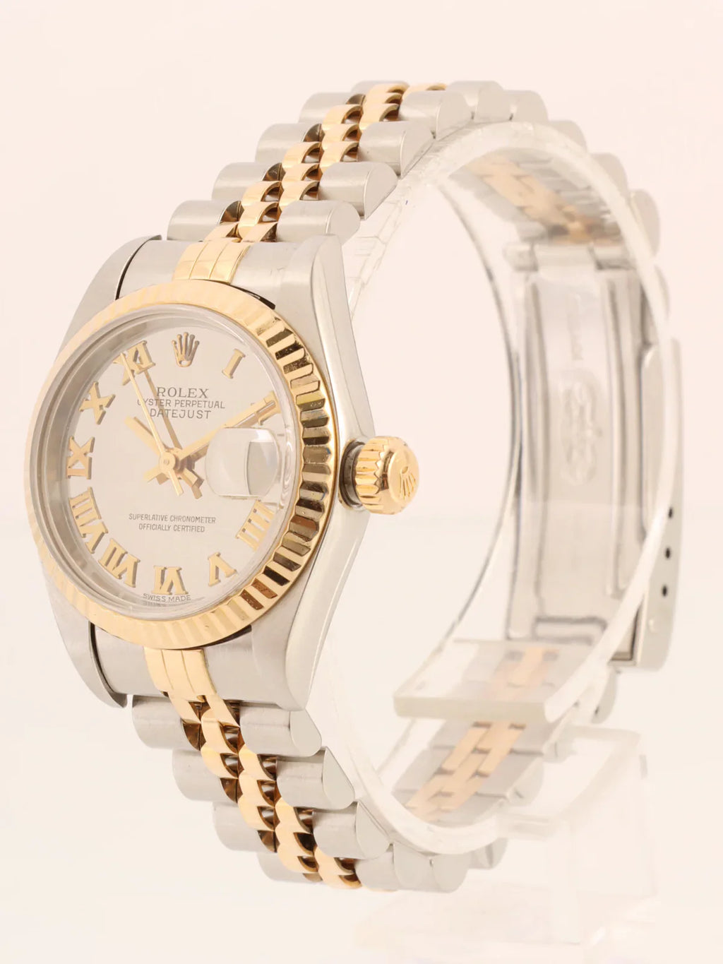 ROLEX Oyster Perpetual Datejust Silver/Gold/Mirror