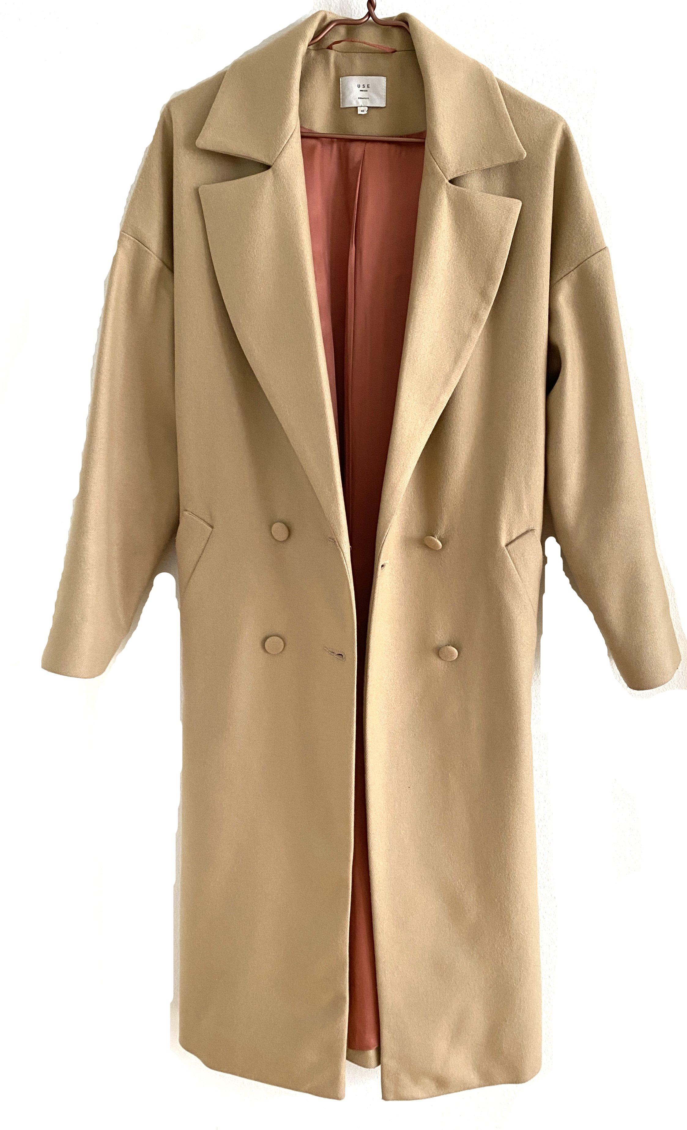 USE UNUSED BUDAPEST WOOL COAT - SIZE EU 36