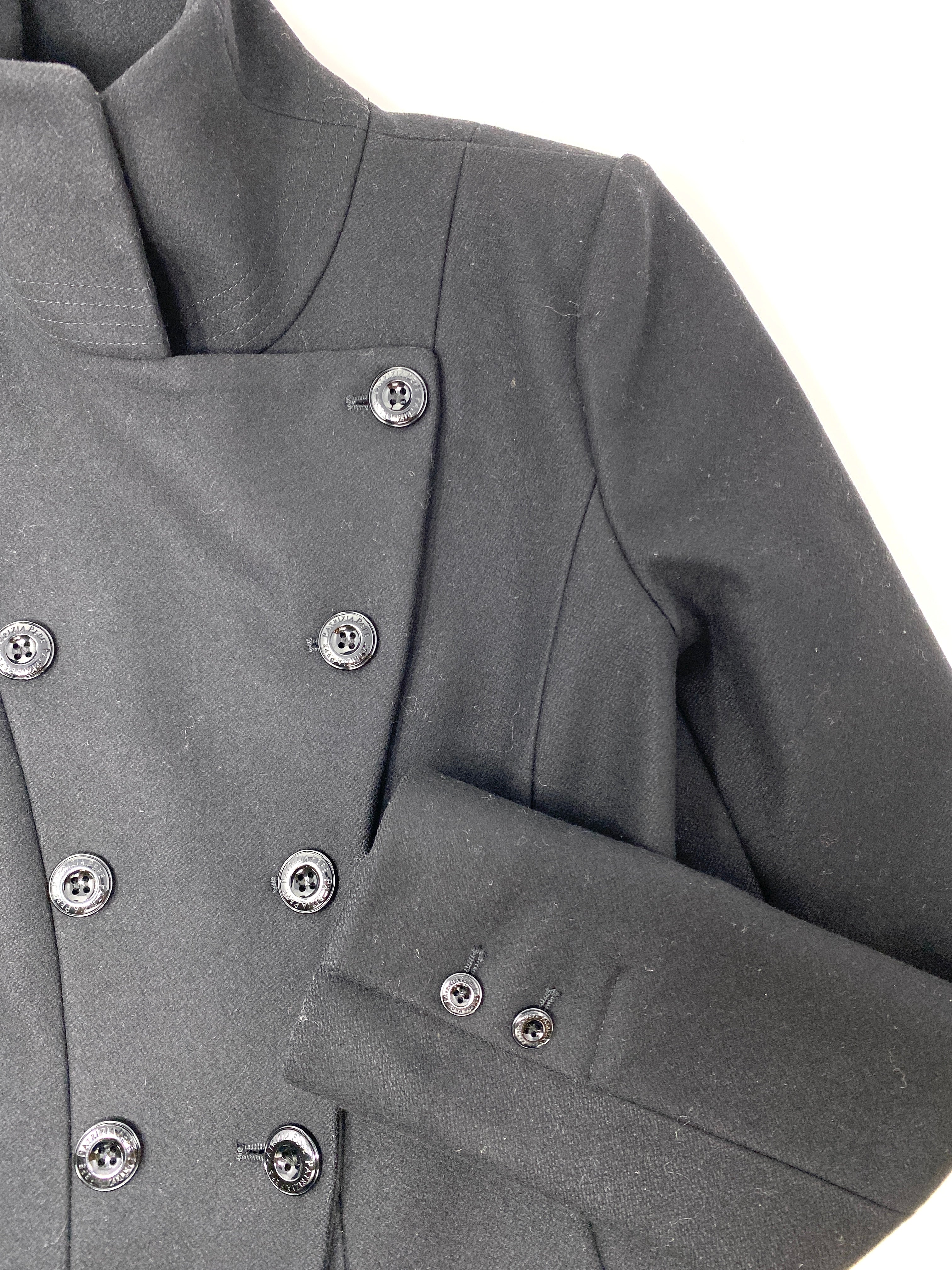 PATRIZIA PEPE WOOL COAT BLACK - SIZE IT 44