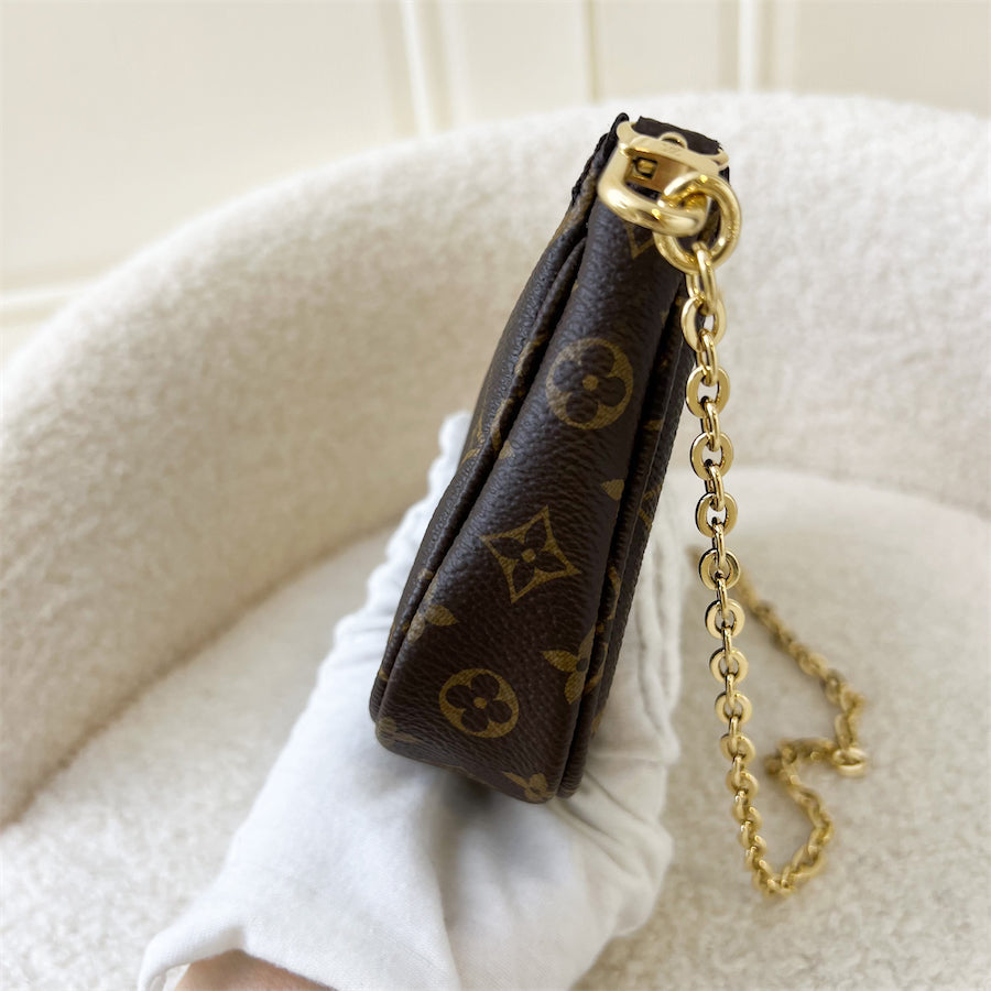 LV Multi Pochette Accessoires MPA Small Pochette in Monogram Canvas GHW