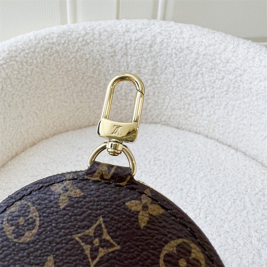 LV Multi Pochette Accessoires Round Pouch in Monogram Canvas GHW