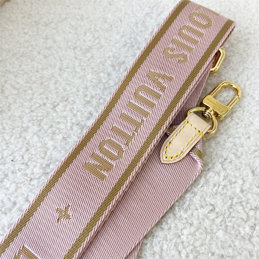LV Multi Pochette Bandouliere Strap in Rose Clair Canvas GHW