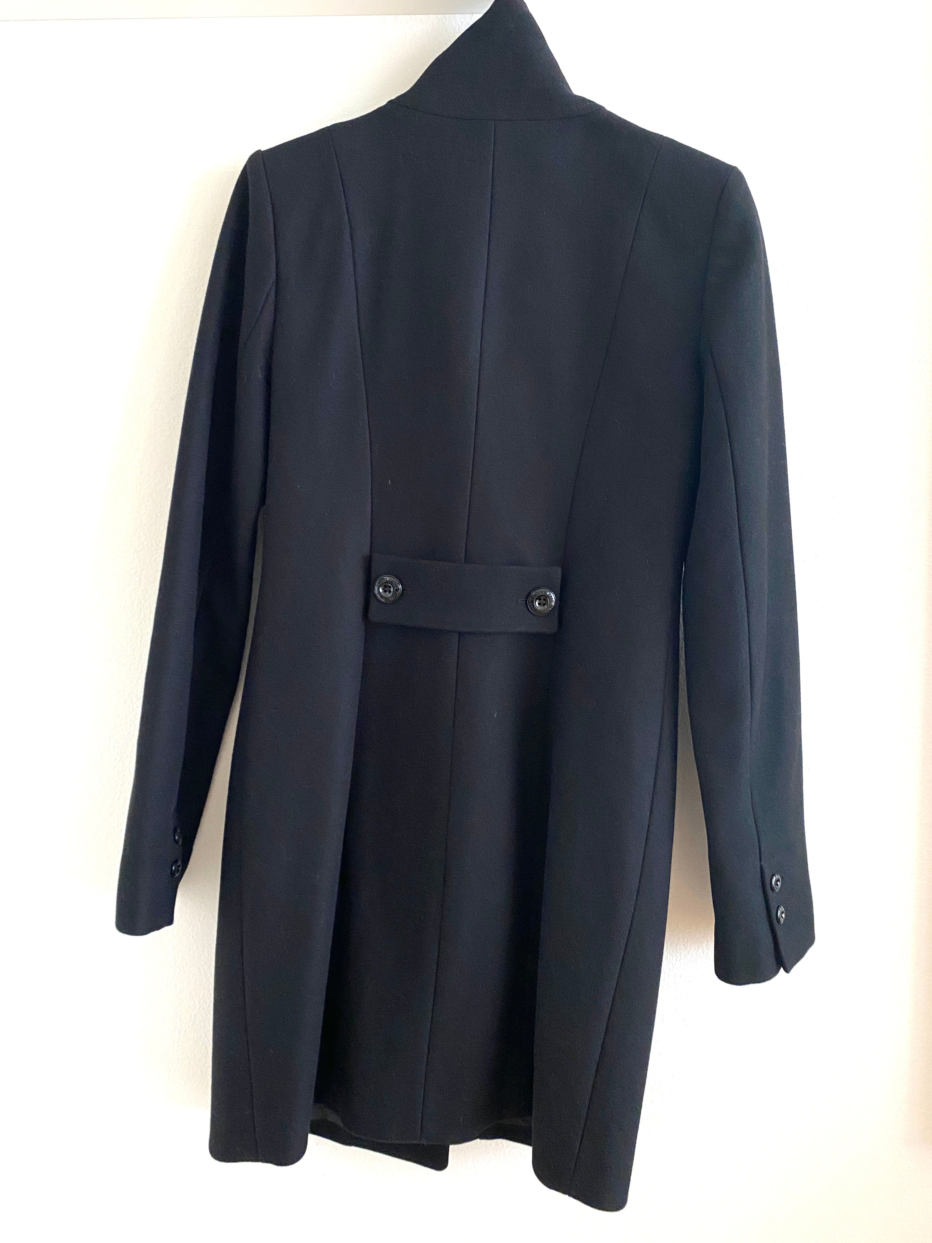 PATRIZIA PEPE WOOL COAT BLACK - SIZE IT 44