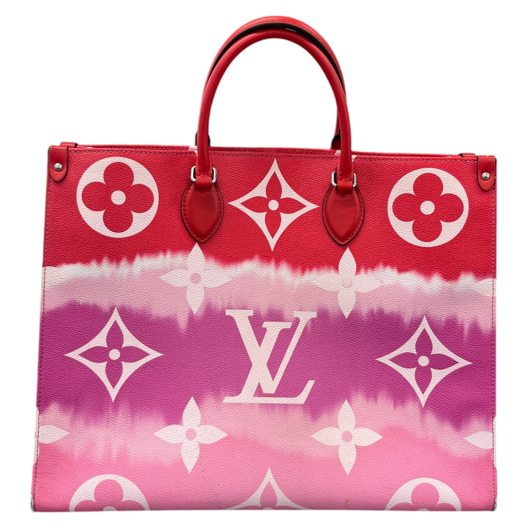 Women's Escale Monogram Onthego Gm Tote Bag Red