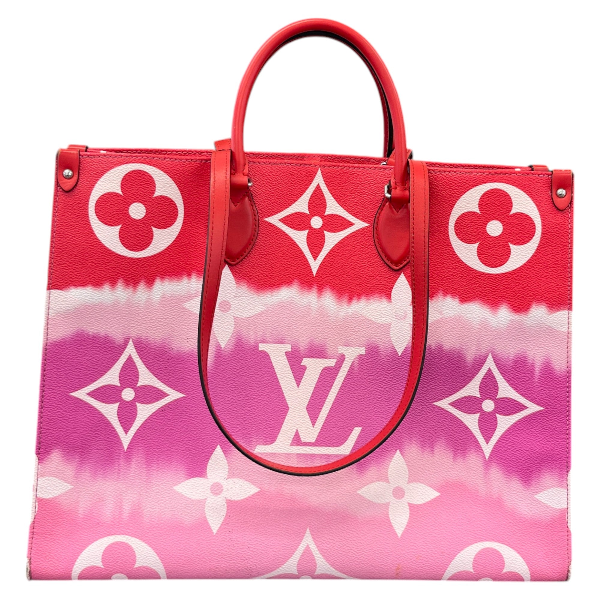 Women's Escale Monogram Onthego Gm Tote Bag Red