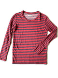 ISABEL MARANT ÃƒÆ’Ã¢â‚¬Â°TOILE LINEN STRIPED SHIRT RED/NAVY - SIZE XS
