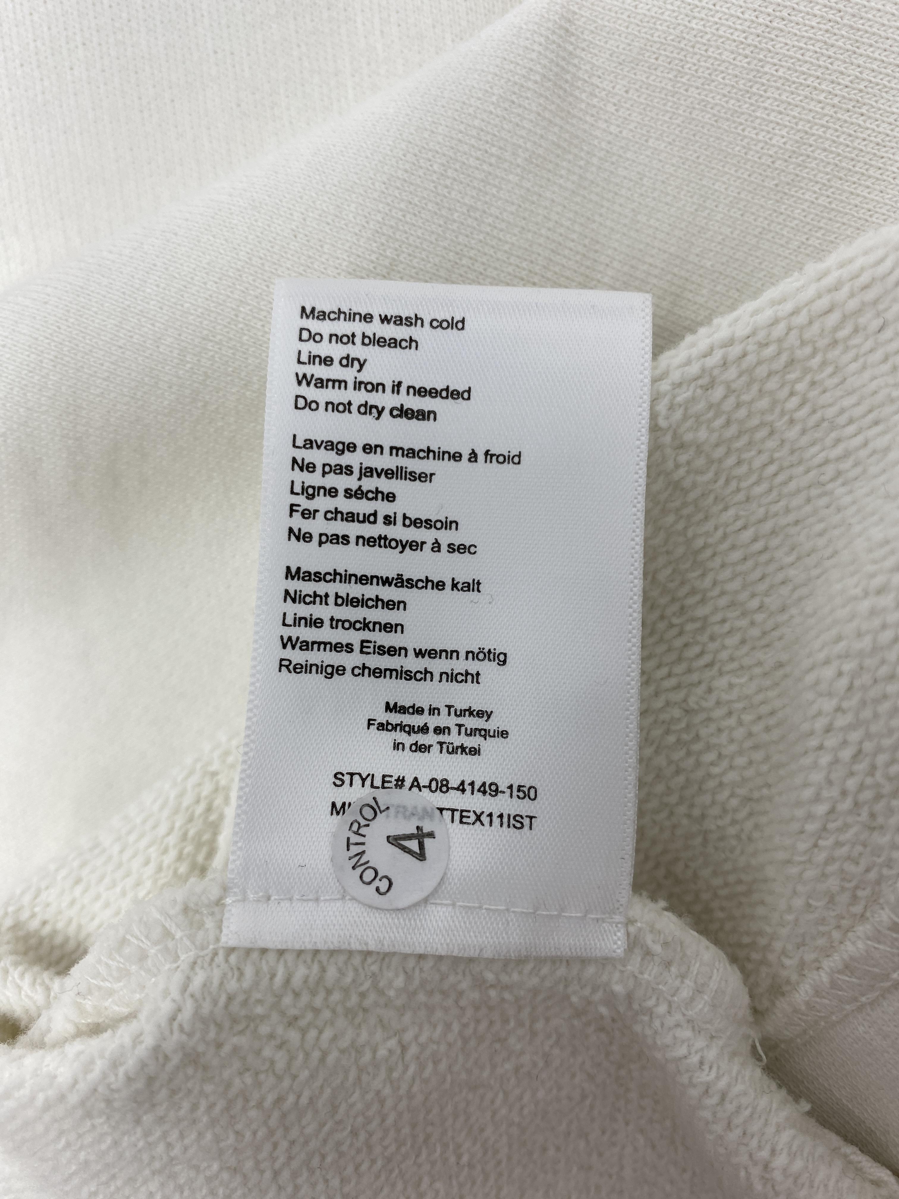 ANINE BING TATUM SWEATSHIRT IN IVORY - SIZE XS