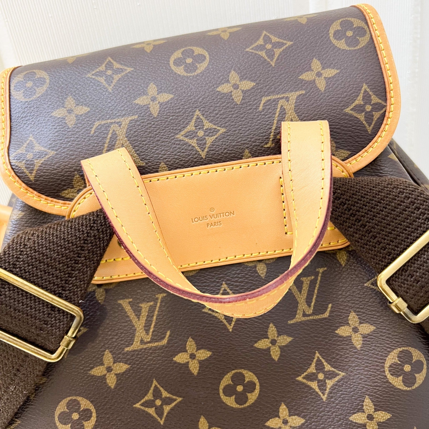 LV Sac A Dos Bosphore Large Backpack in Monogram Canvas and GHW