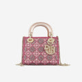 Mini Lady Dior - Pink Crystal Beaded