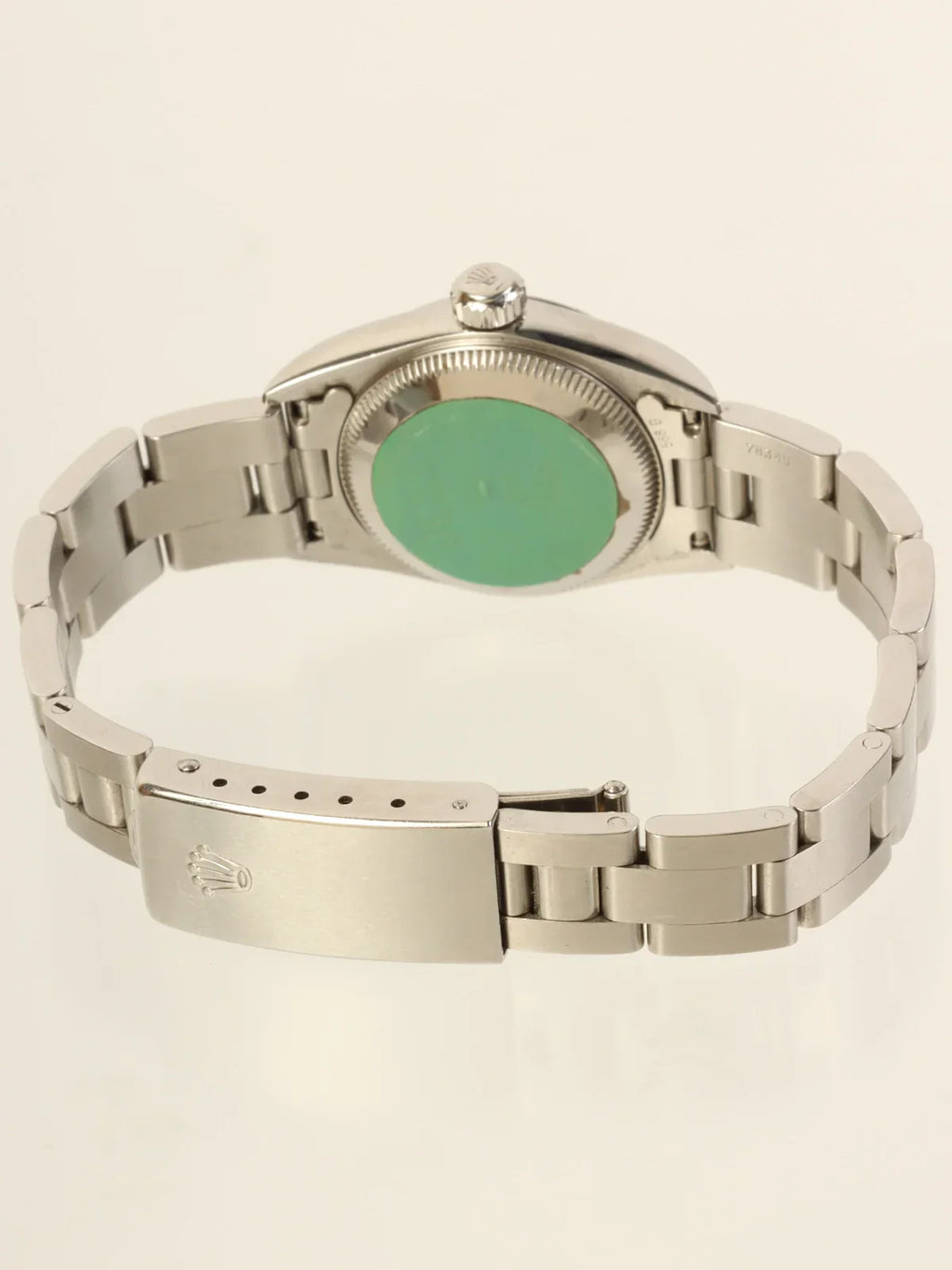ROLEX Oyster Perpetual Silver/Bright Blue
