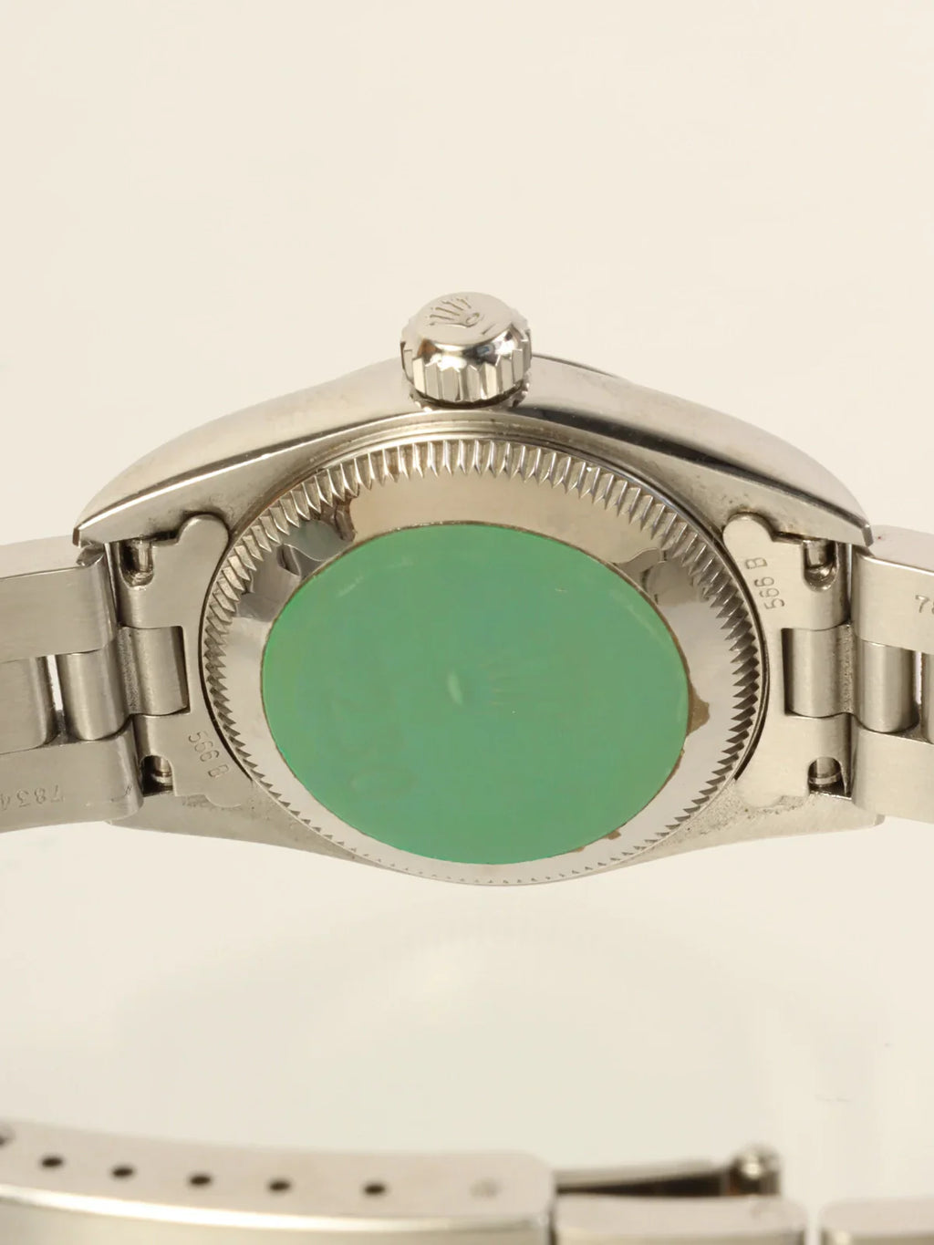 ROLEX Oyster Perpetual Silver/Bright Blue