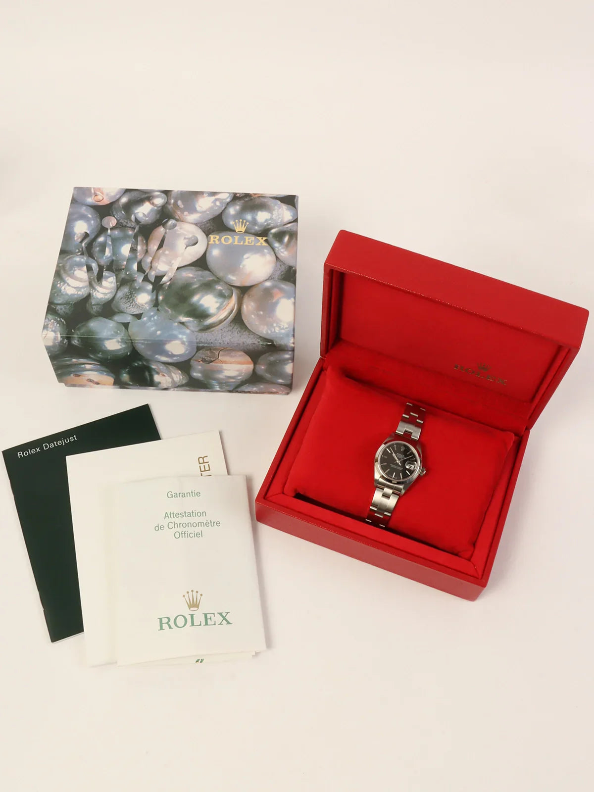 ROLEX Oyster Perpetual Date Silver/Black